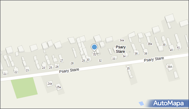 Psary Stare, Psary Stare, 31, mapa Psary Stare