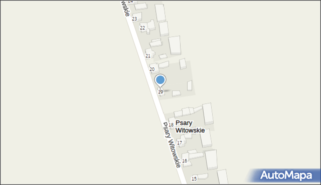 Psary Witowskie, Psary Witowskie, 19, mapa Psary Witowskie