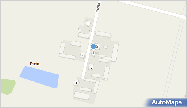 Psota, Psota, 7, mapa Psota