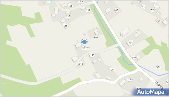 Pstrągówka, Pstrągówka, 141, mapa Pstrągówka