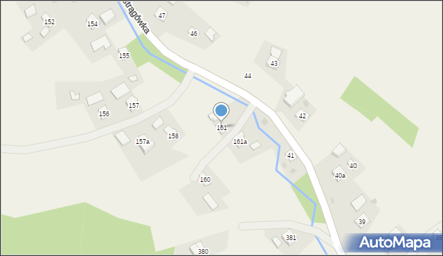Pstrągówka, Pstrągówka, 161, mapa Pstrągówka