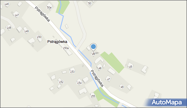 Pstrągówka, Pstrągówka, 49, mapa Pstrągówka