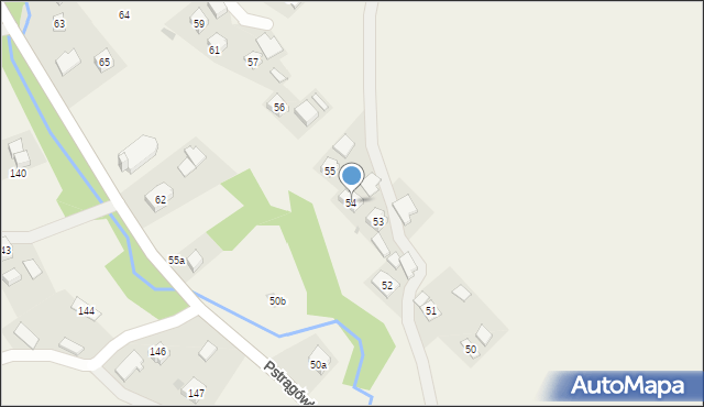Pstrągówka, Pstrągówka, 54, mapa Pstrągówka