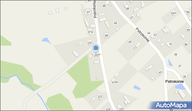 Pstrokonie, Pstrokonie, 101, mapa Pstrokonie