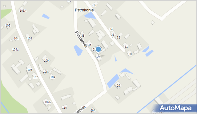 Pstrokonie, Pstrokonie, 27, mapa Pstrokonie