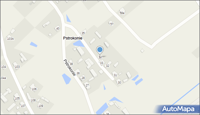 Pstrokonie, Pstrokonie, 34, mapa Pstrokonie