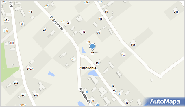 Pstrokonie, Pstrokonie, 37, mapa Pstrokonie