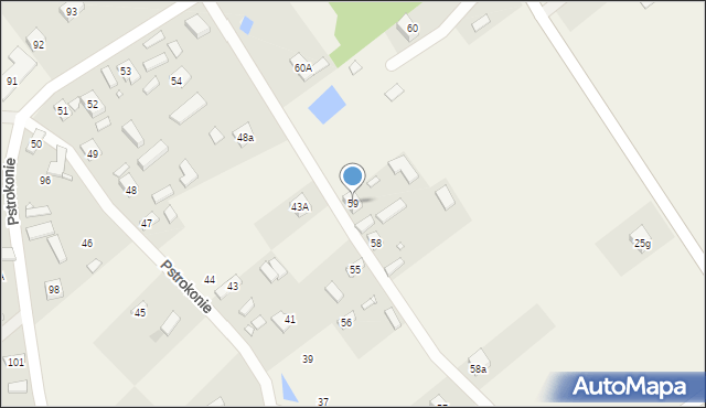 Pstrokonie, Pstrokonie, 59, mapa Pstrokonie