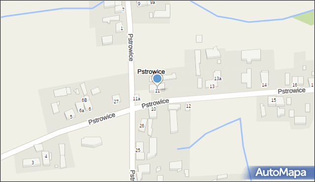 Pstrowice, Pstrowice, 11, mapa Pstrowice