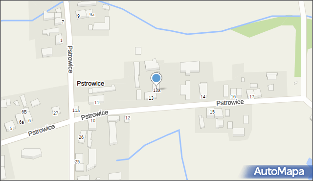 Pstrowice, Pstrowice, 13a, mapa Pstrowice