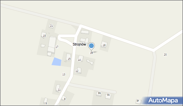 Pstrzejowice, Pstrzejowice, 16, mapa Pstrzejowice