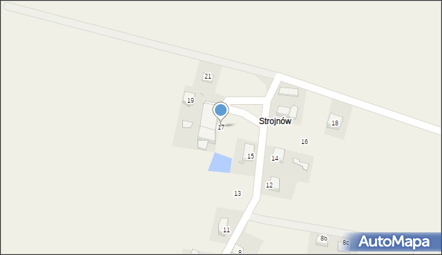 Pstrzejowice, Pstrzejowice, 17, mapa Pstrzejowice