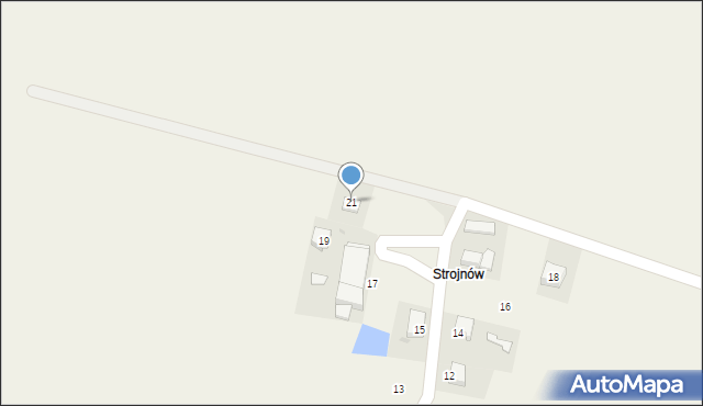 Pstrzejowice, Pstrzejowice, 21, mapa Pstrzejowice