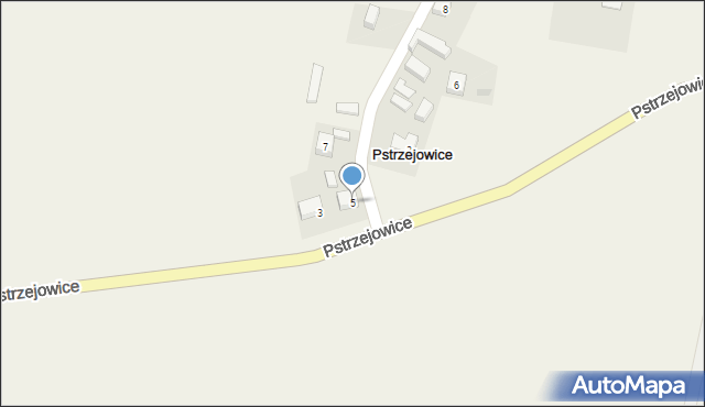 Pstrzejowice, Pstrzejowice, 5, mapa Pstrzejowice