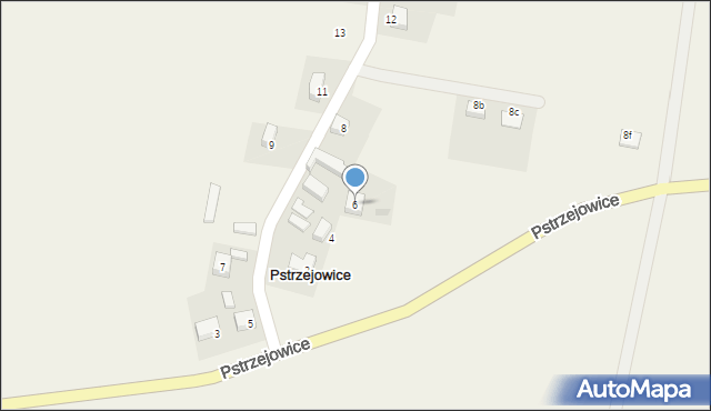 Pstrzejowice, Pstrzejowice, 6, mapa Pstrzejowice