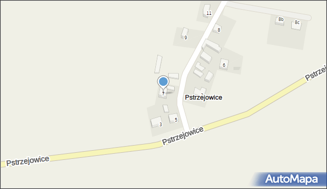 Pstrzejowice, Pstrzejowice, 7, mapa Pstrzejowice