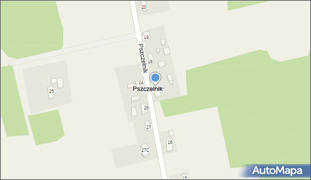 Pszczelnik, Pszczelnik, 17, mapa Pszczelnik