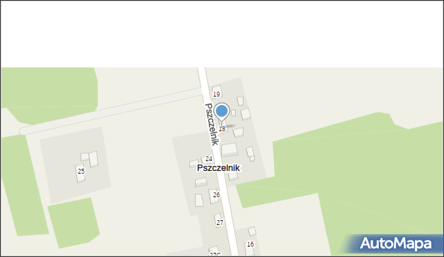 Pszczelnik, Pszczelnik, 18, mapa Pszczelnik