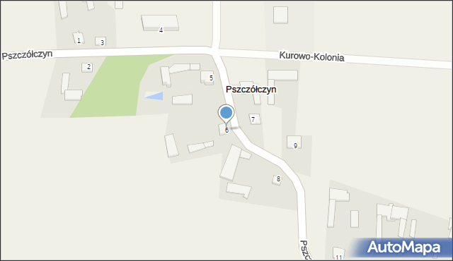 Pszczółczyn, Pszczółczyn, 6, mapa Pszczółczyn