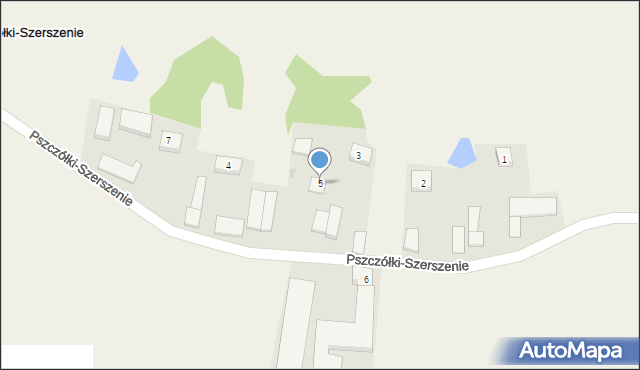 Pszczółki-Szerszenie, Pszczółki-Szerszenie, 5, mapa Pszczółki-Szerszenie