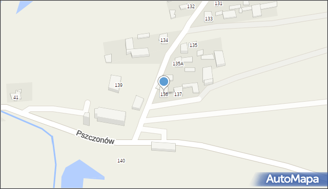 Pszczonów, Pszczonów, 136, mapa Pszczonów
