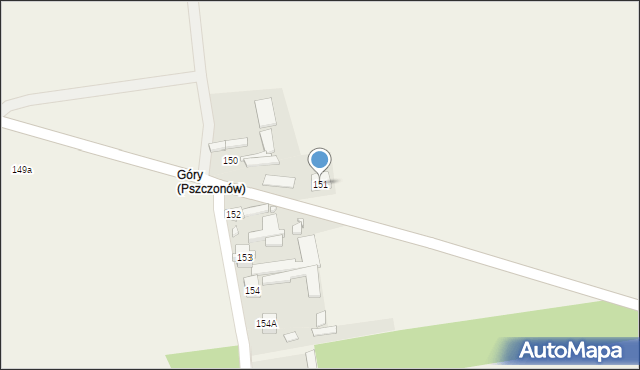 Pszczonów, Pszczonów, 151, mapa Pszczonów