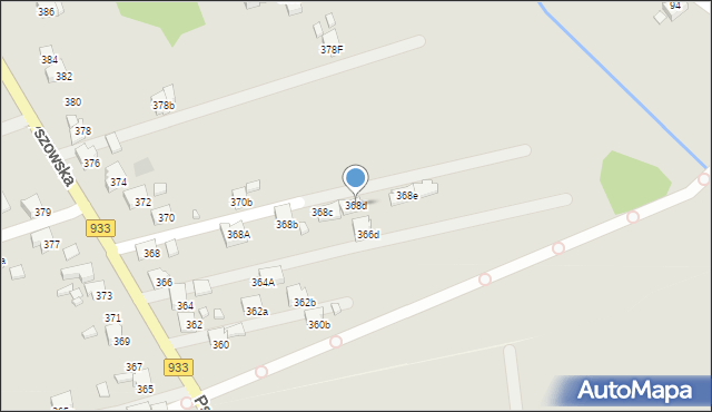 Pszów, Pszowska, 368d, mapa Pszów