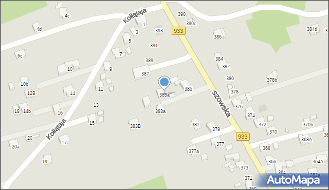 Pszów, Pszowska, 385a, mapa Pszów