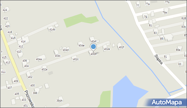 Pszów, Pszowska, 402d, mapa Pszów