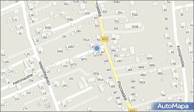 Pszów, Pszowska, 497a, mapa Pszów
