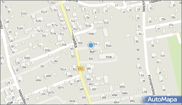 Pszów, Pszowska, 502A, mapa Pszów