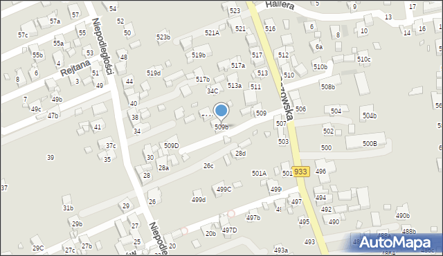 Pszów, Pszowska, 509b, mapa Pszów