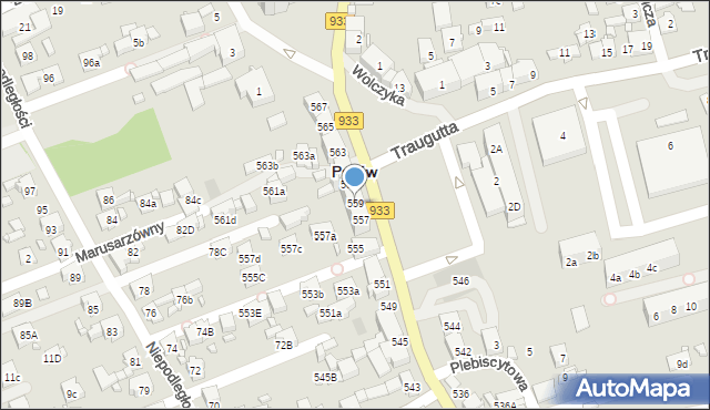 Pszów, Pszowska, 559, mapa Pszów