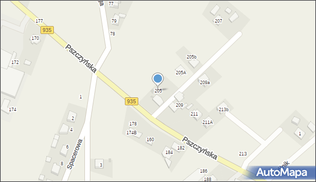Radostowice, Pszczyńska, 205, mapa Radostowice