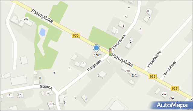 Radostowice, Pszczyńska, 206, mapa Radostowice
