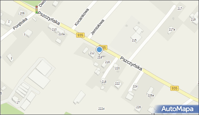 Radostowice, Pszczyńska, 214, mapa Radostowice