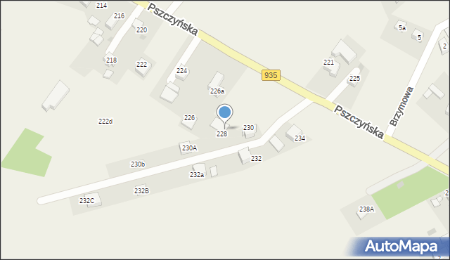 Radostowice, Pszczyńska, 230aa, mapa Radostowice