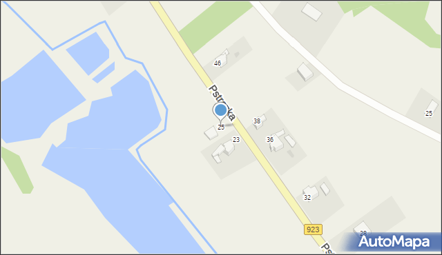 Rzuchów, Pstrązka, 25, mapa Rzuchów