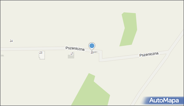 Siemianice, Pszeniczna, 13, mapa Siemianice