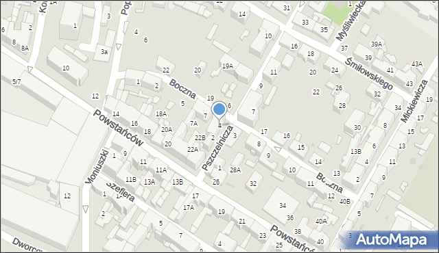 Siemianowice Śląskie, Pszczelnicza, 4, mapa Siemianowice Śląskie