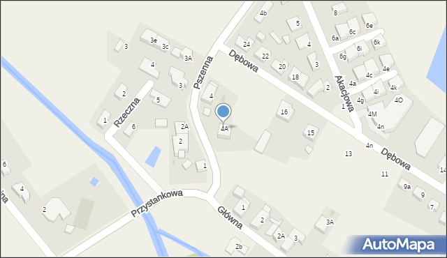 Ślęza, Pszenna, 4A, mapa Ślęza