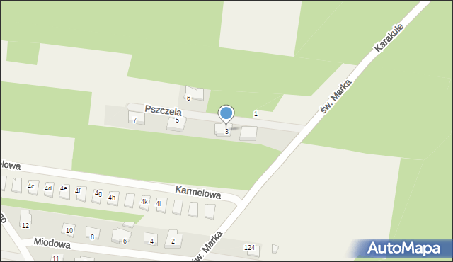 Sowlany, Pszczela, 3, mapa Sowlany