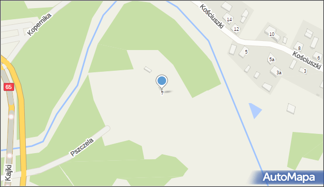 Straduny, Pszczela, 7, mapa Straduny