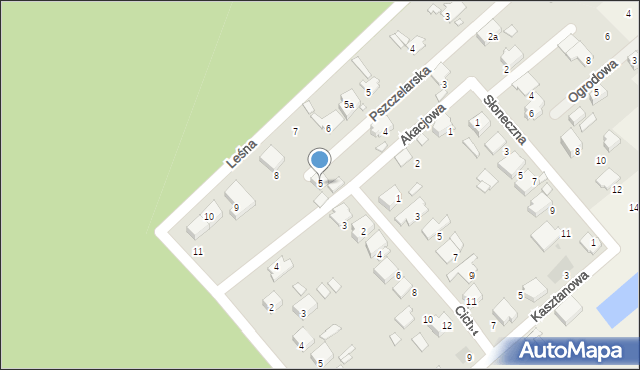 Suchy Bór, Pszczelarska, 5, mapa Suchy Bór