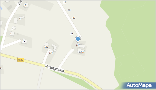 Suszec, Pszczyńska, 137, mapa Suszec