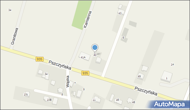 Suszec, Pszczyńska, 41, mapa Suszec