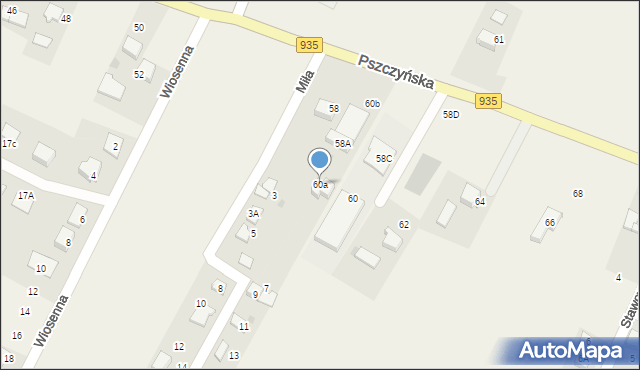 Suszec, Pszczyńska, 60a, mapa Suszec