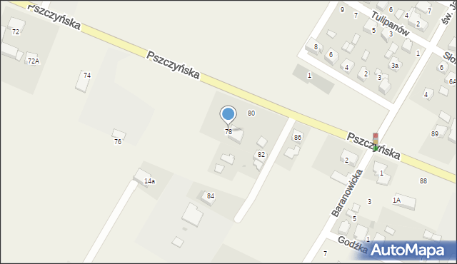 Suszec, Pszczyńska, 78, mapa Suszec
