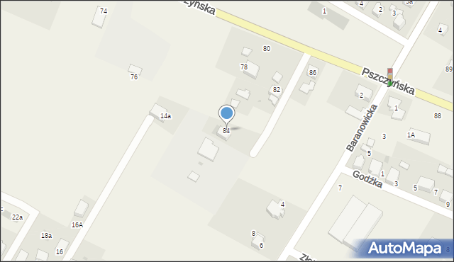 Suszec, Pszczyńska, 84, mapa Suszec