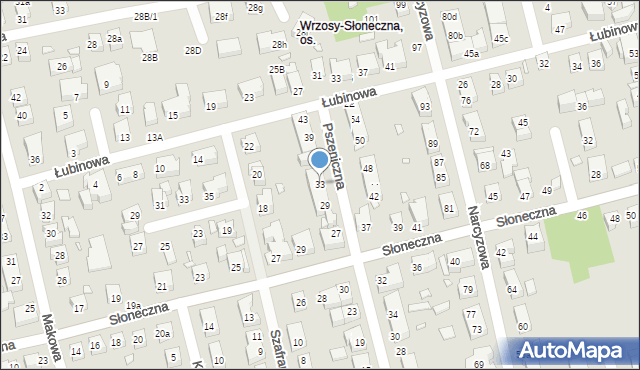 Toruń, Pszeniczna, 33, mapa Torunia